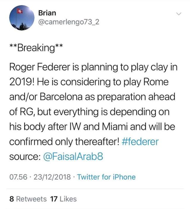 费德勒遭遇二十持续失利，巴塞罗那教练压力巨大！